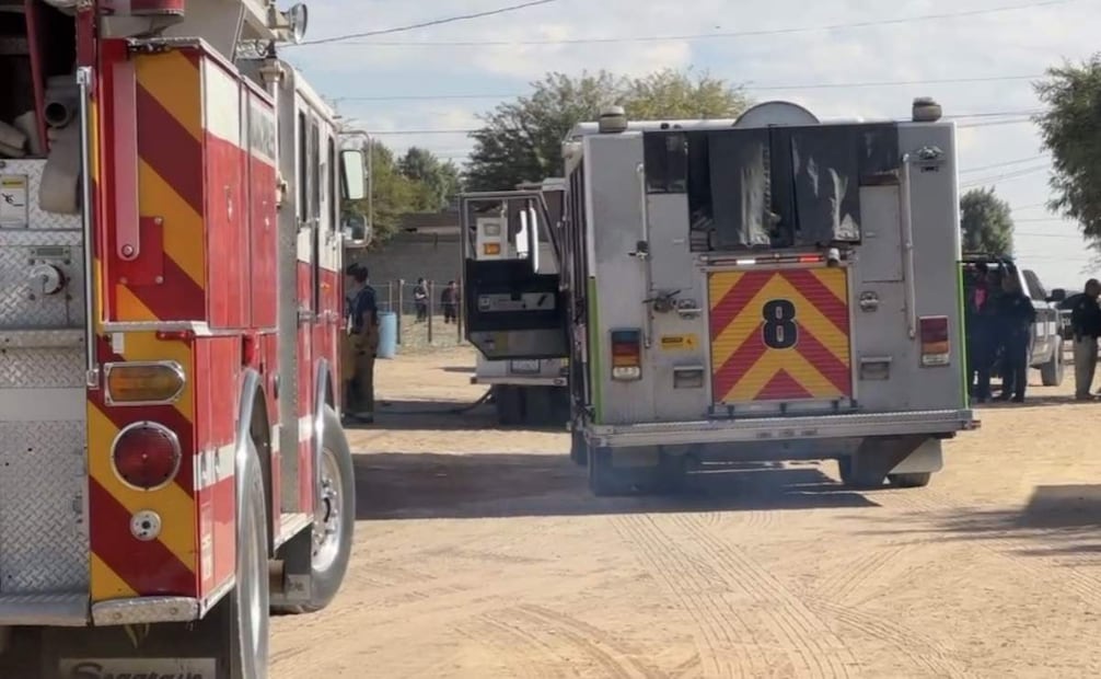 Trágico incendio en San Luis Río Colorado cobra la vida de dos personas con discapacidad (22/01/2026). Foto: Especial