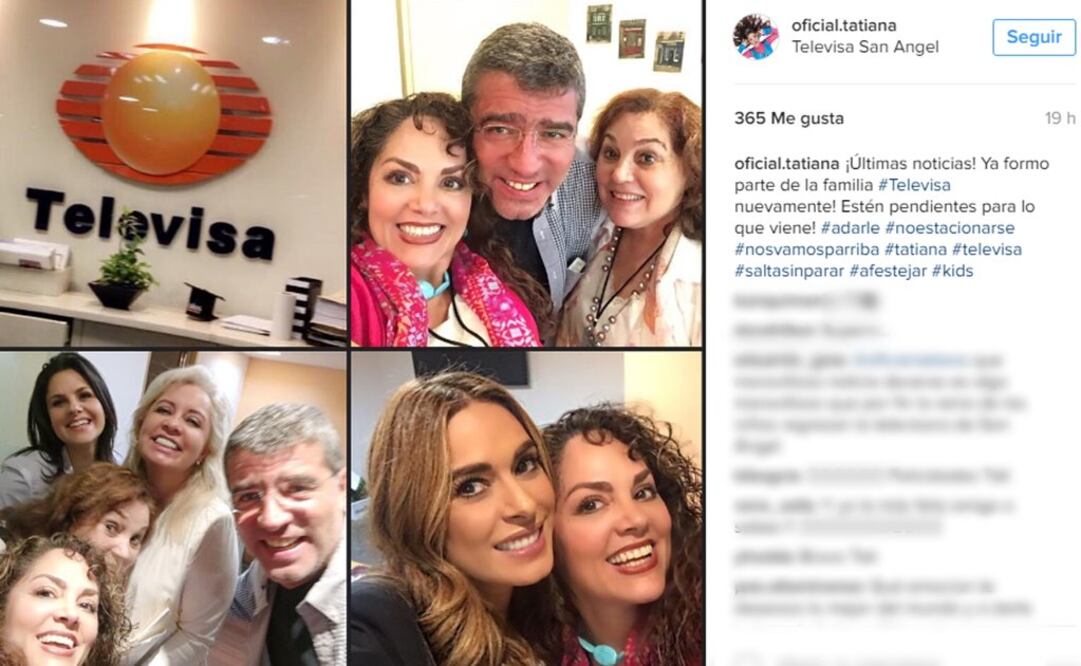 No quiso ofrecer más detalles de sus proyectos en la televisora FOTO: INSTAGRAM