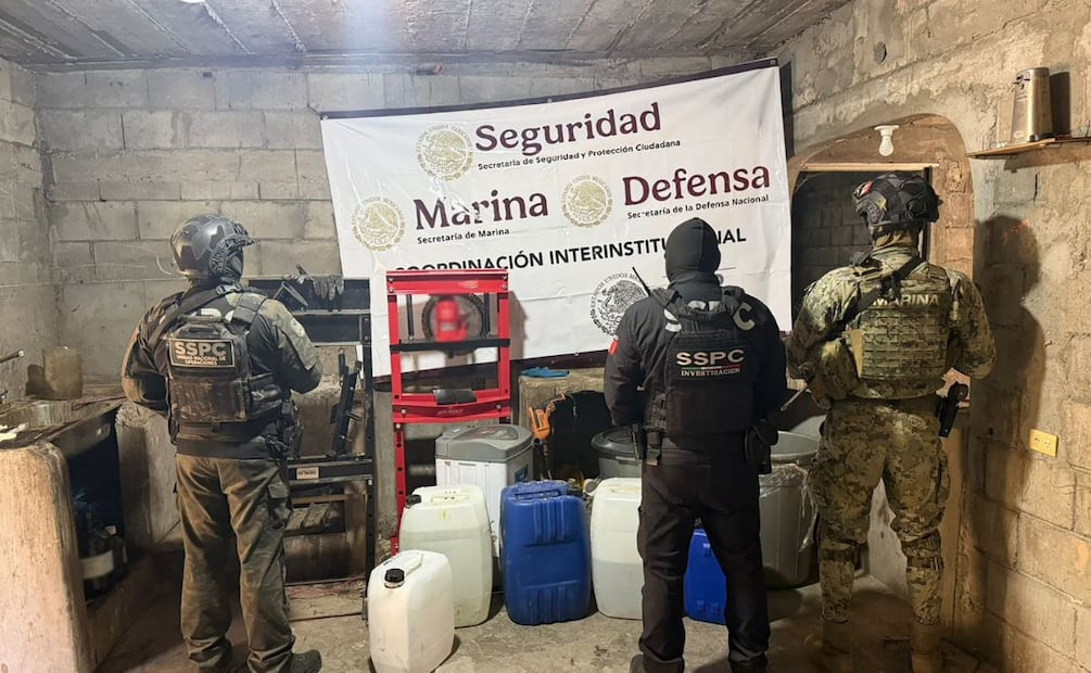 Operativo Semar y SSPC en Sinaloa, cuatro personas fueron detenidas. Marzo 2026. Foto: Especial