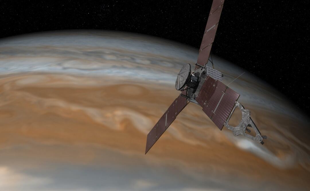 Juno ingresó hoy en la zona influida por el campo magnético de Júpiter, que frena el viento solar procedente del sol. FOTO: Archivo/ EL UNIVERSAL