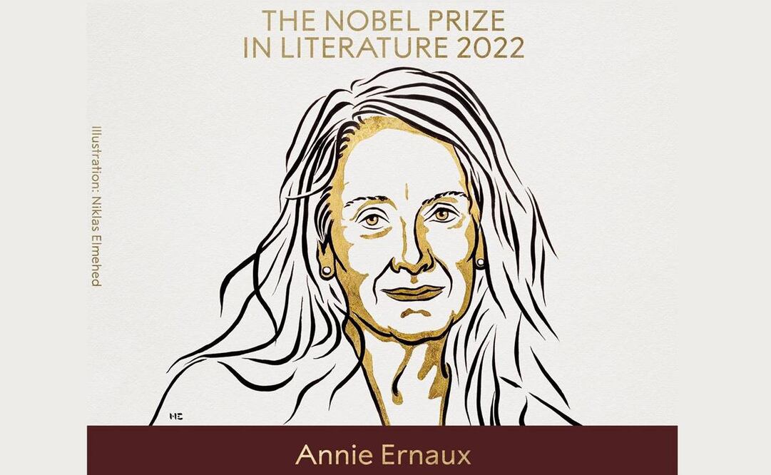 Annie Ernaux. Foto: Tomada del Twitter de @NobelPrize
