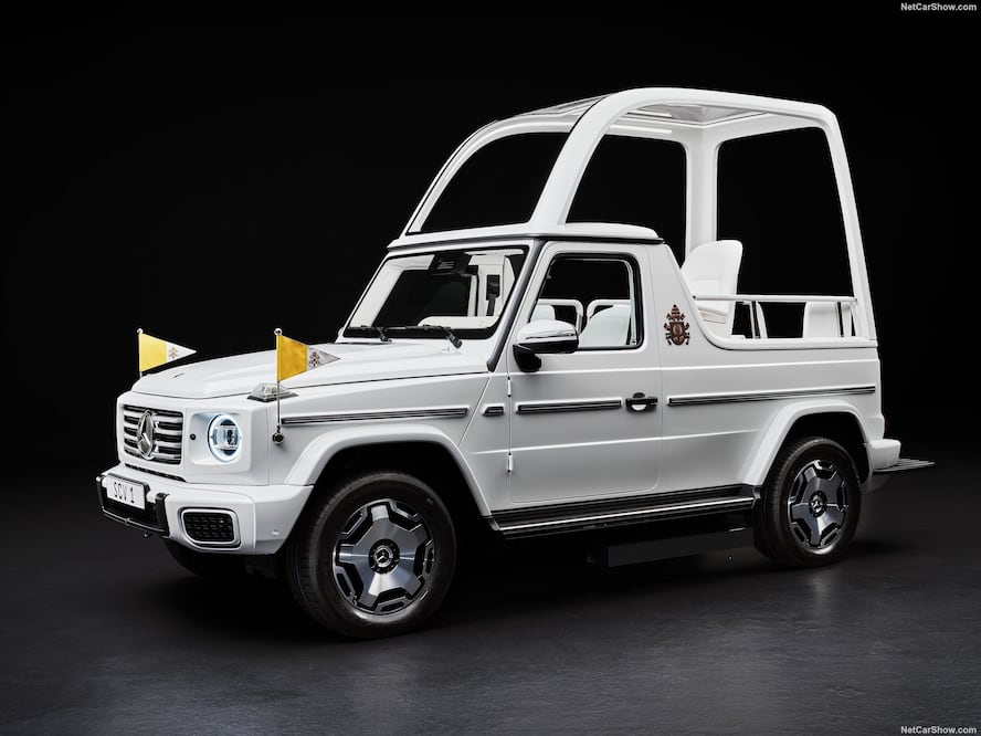 Papamóvil Foto: cortesía de Mercedes Benz