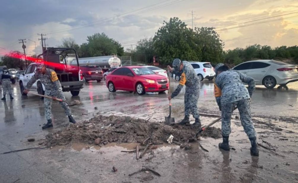 Ejército aplica Plan DN-III en Baja California Sur por fuertes lluvias. Foto: Especial