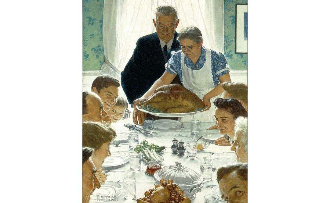 "Freedom From Want", de Norman Rockwell. Imagen: Norman Rockwell Museum Collections