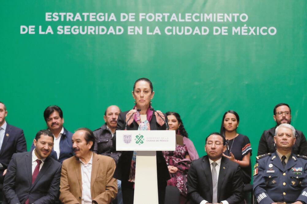 La jefa del Ejecutivo local, Claudia Sheinbaum, dijo en su discurso que su gobierno realizó diversas acciones para combatir la inseguridad. Foto/GRACIELA LÓPEZ. CUARTOSCURO
