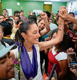 Claudia Sheinbaum: " Llevo un rato arriba en las encuestas"