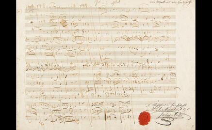 Subastarán partitura de Mozart en París