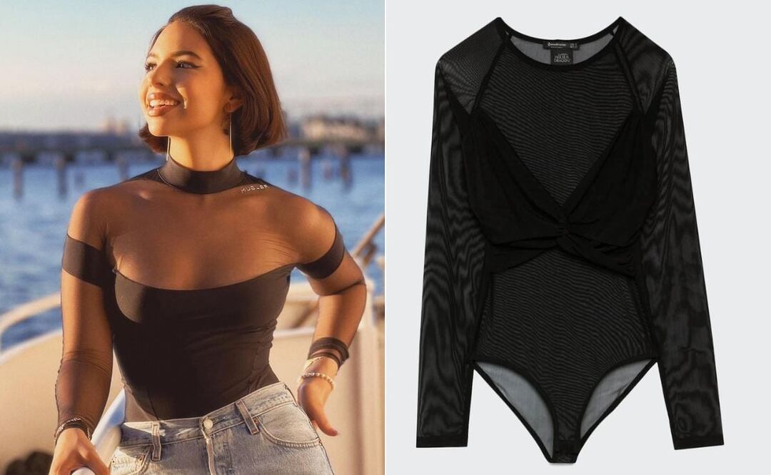 Las piezas con transparencias pueden ser muy sensuales y elegantes / Foto: Instagram @angela_aguilar_ / Stradivarius