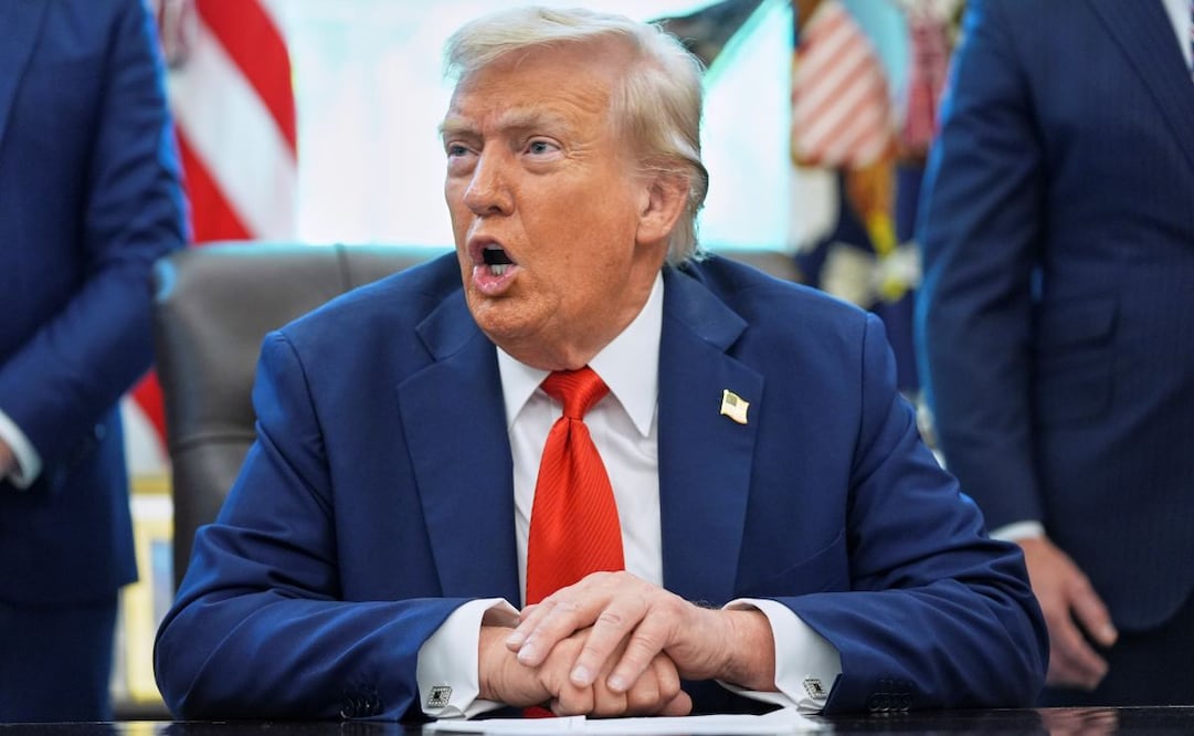 El presidente Donald Trump en la Oficina Oval de la Casa Blanca. Foto: AP
