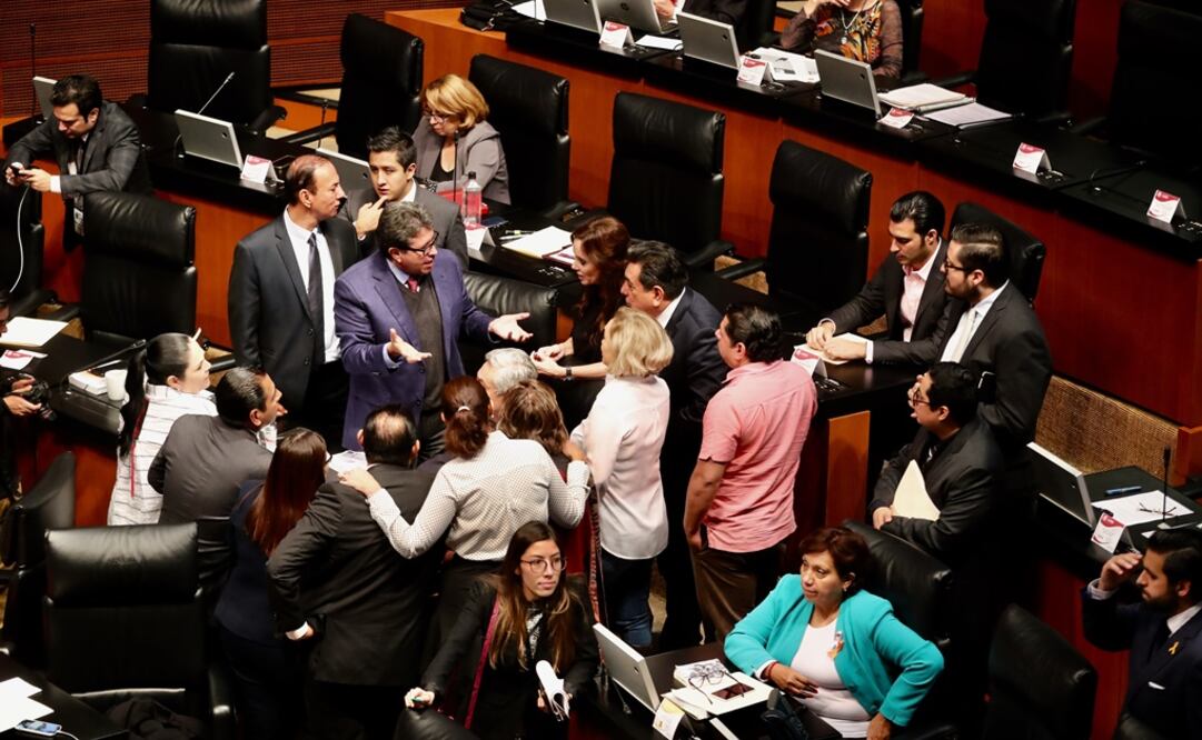 Bancada de Morena en el Senado de la República. Foto: Archivo/EL UNIVERSAL