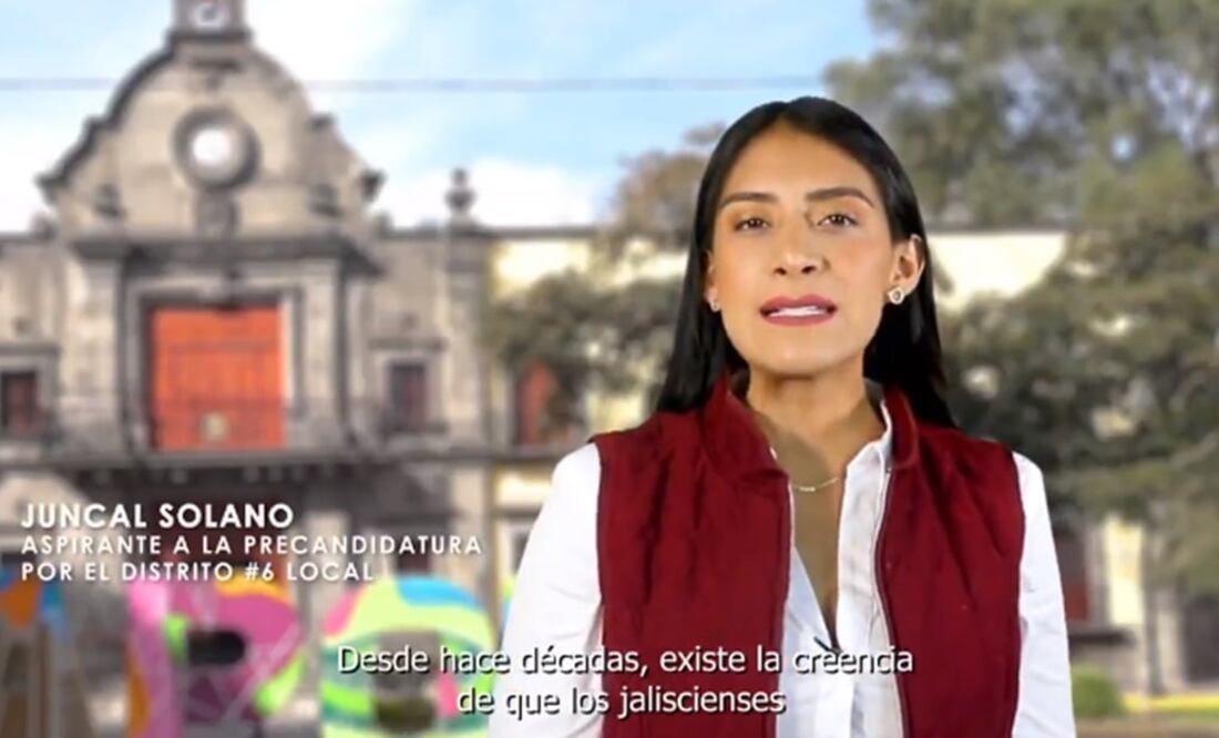 Juncal Solano, precandidata de Morena. FOTO: tomada de video
