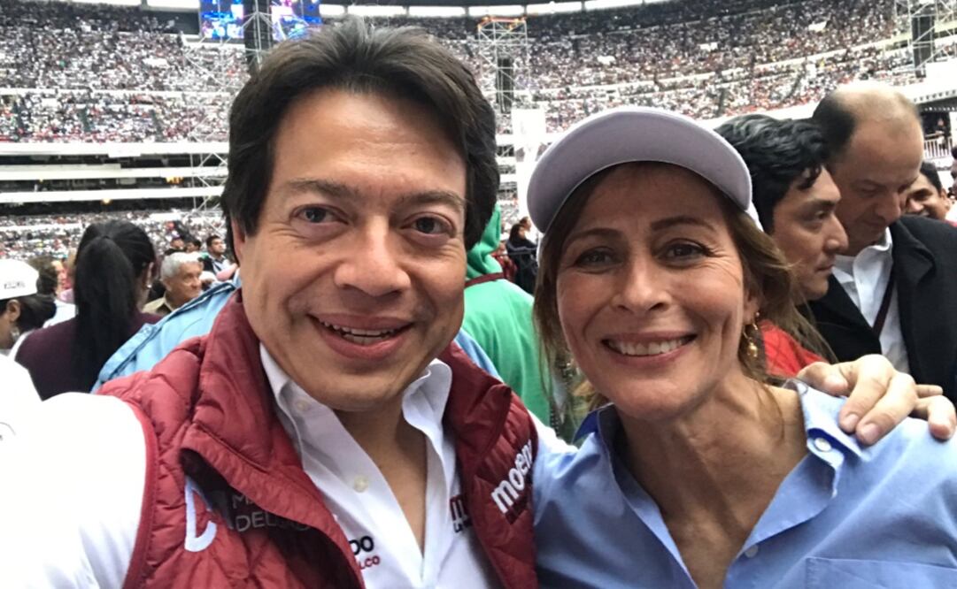 Mario Delgado, presidente nacional de Morena, y Tatiana Clouthier, exsecretaria de Economía / Foto: Twitter @mario_delgado1