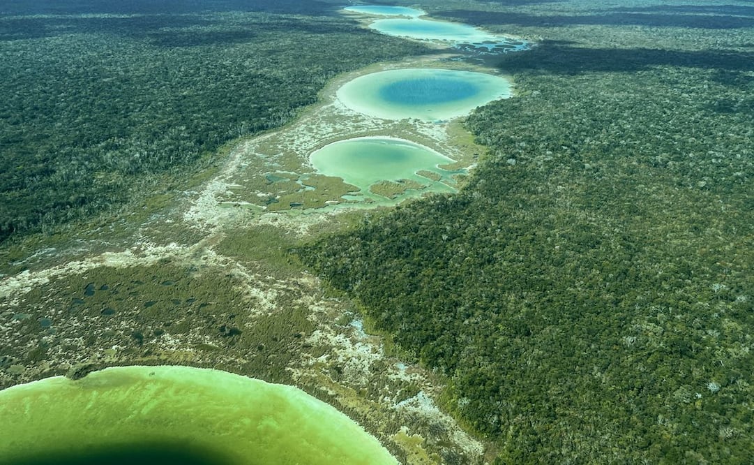 Bellas Lagunitas en Quintana Roo, cercanas a aeropuerto de Tulum / Foto: Twitter: @lopezobrador_