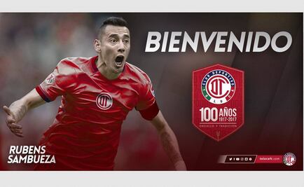 Toluca confirma la llegada de Rubens Sambueza