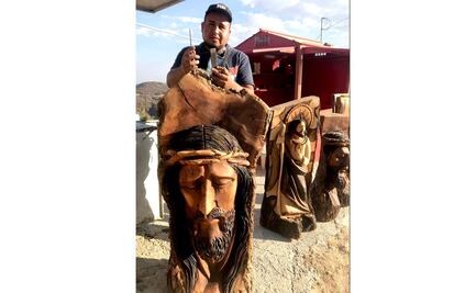 Rostros de Cristo en madera: devoción que se talla a mano