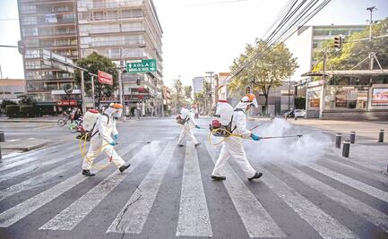 Pese a advertencias de la OMS, mantienen sanitización por Covid-19 en CDMX