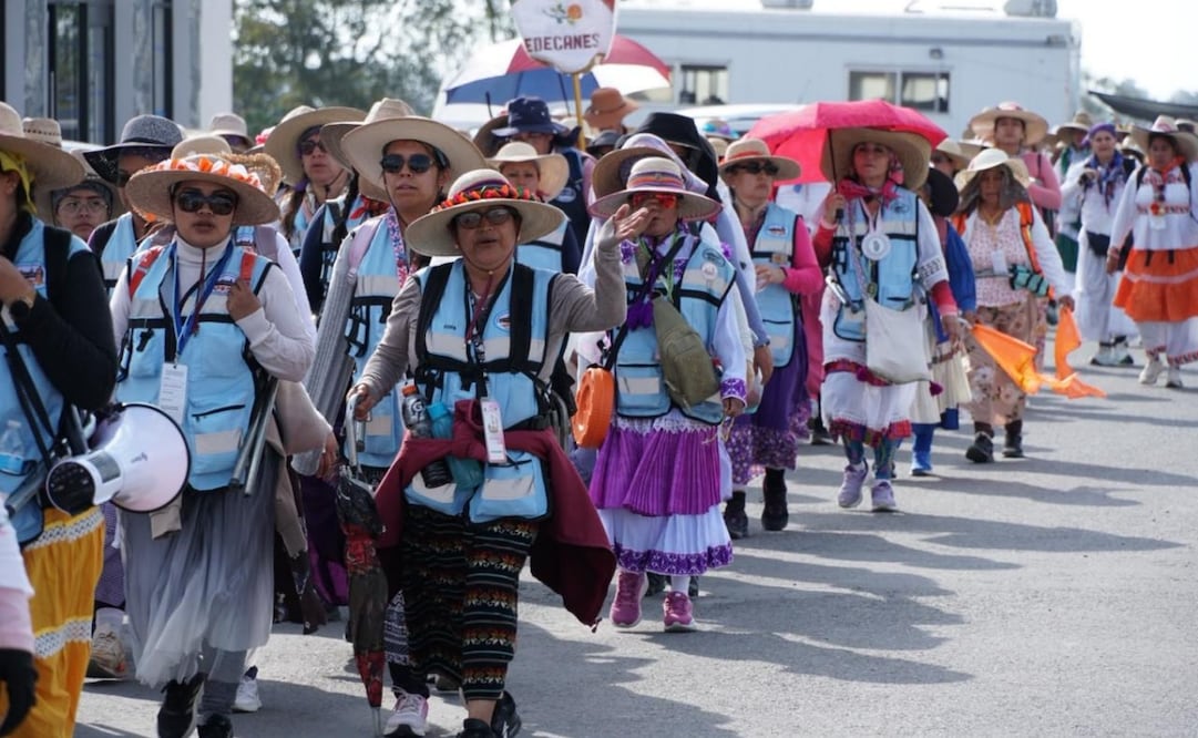 Peregrinos rumbo a la Basílica de Guadalupe. Foto: especial