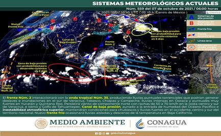Hoy habrá lluvia y frío en estos estados