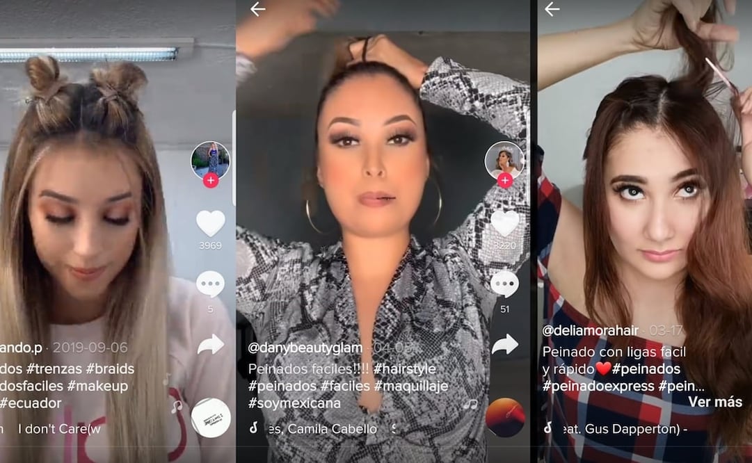 En Tik Tok encontrarás videos para aprender a hacerte trenzas, chongos y muchos más