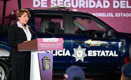 Delfina Gómez entrega nuevas patrullas con alta tecnología; busca reforzar acciones de vigilancia en Ecatepec