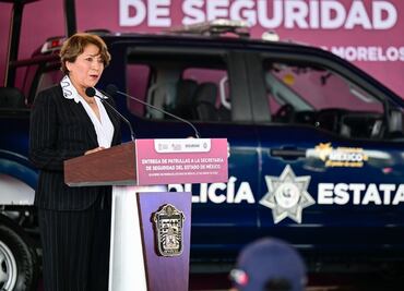 Delfina Gómez entrega nuevas patrullas con alta tecnología; busca reforzar acciones de vigilancia en Ecatepec