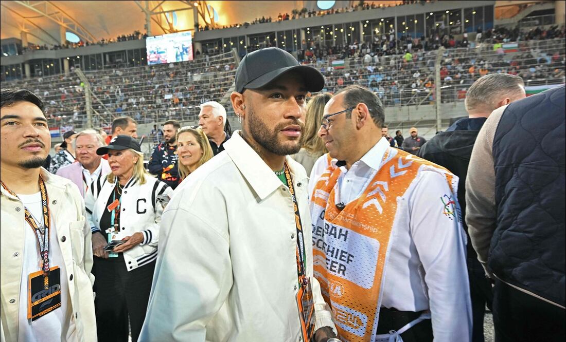Neymar Jr. dijo presente en el Gran Premio de Bahréin / Foto: AFP