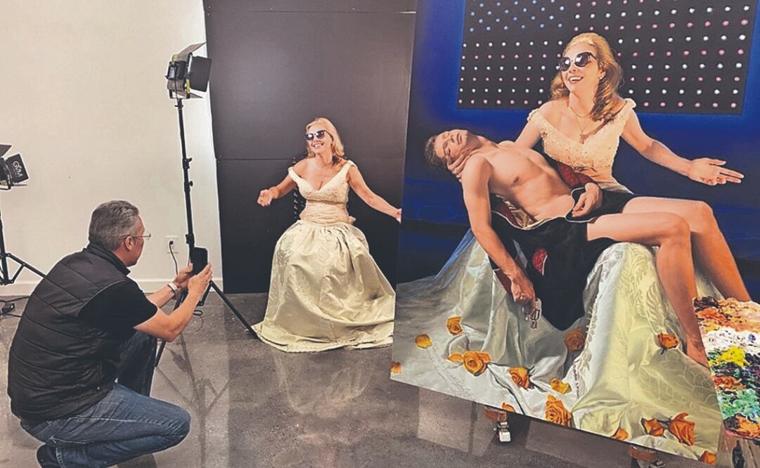 La esposa de Ross tiene una importante participación en su obra, en la que se aprecia la preocupación del pintor en torno al verdadero arte. Foto: de ALL THINGS ARE ON FIRE / EUPHORIA FILMS MÉXICO