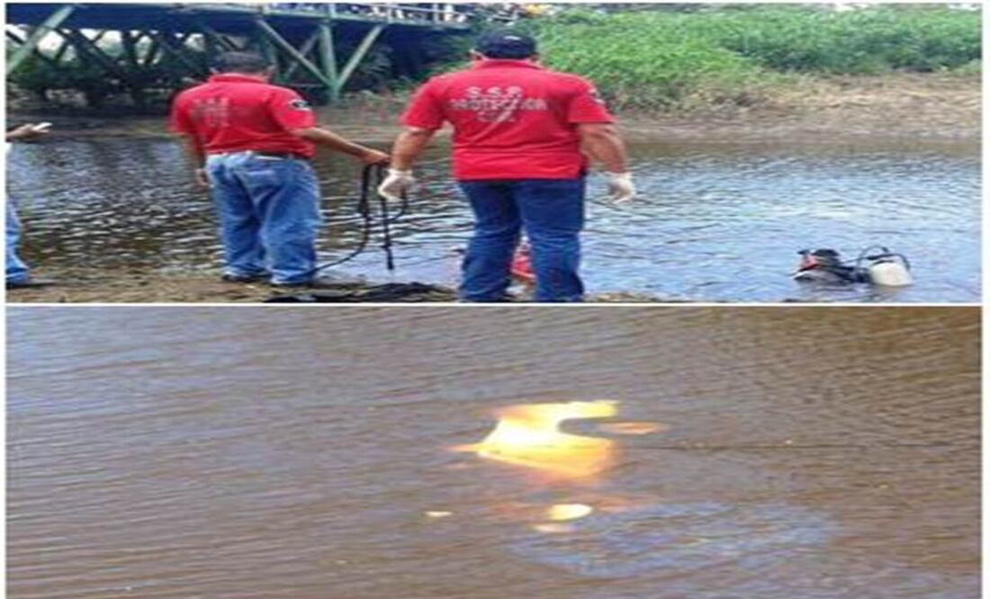 The white van was driven at high speed, according to witnesses. (Photo: @ProcivilTabasco )