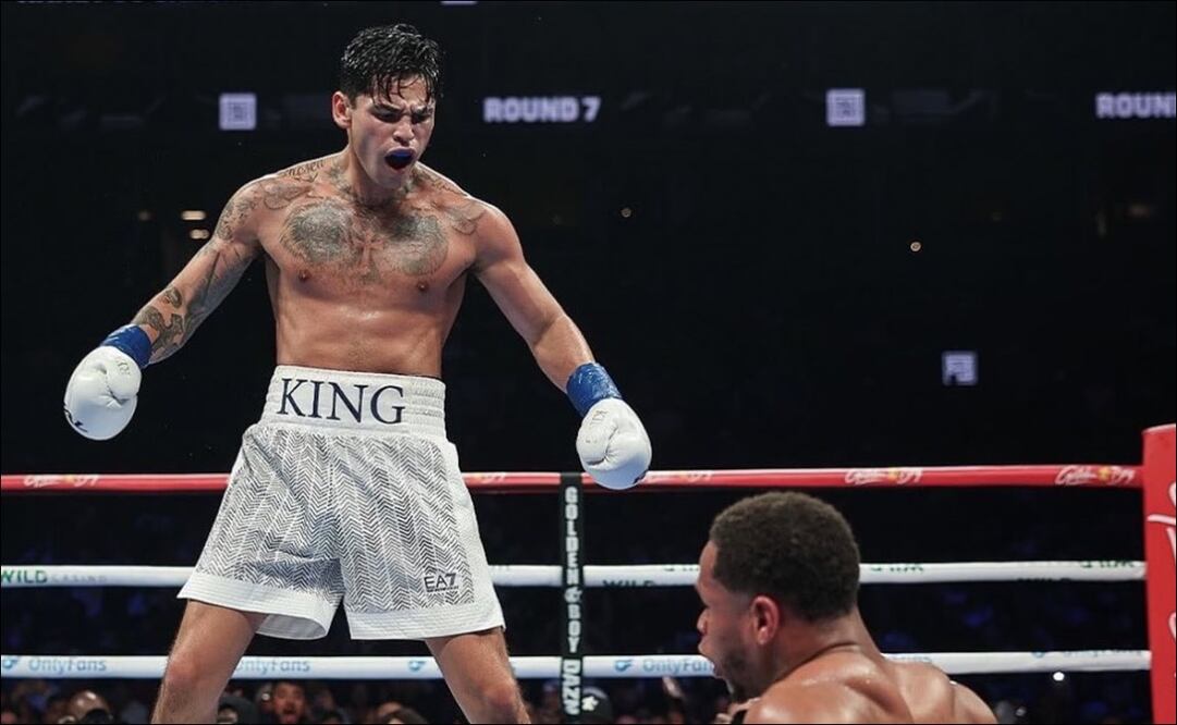 Ryan García dominó y venció a Devin Haney; se quedó con las ganas del título del CMB / FOTO: @GoldenBoyBoxing