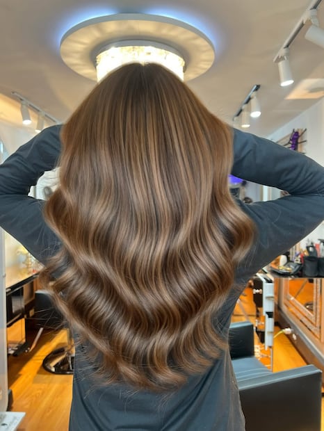 Un castaño frío que neutraliza reflejos y se mezcla mejor con canas plateadas. Foto: Instagram @puchanacolorful