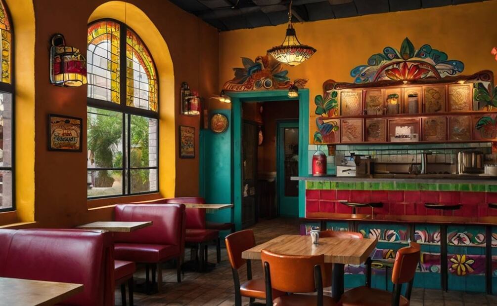Restaurantes mexicanos según la IA. Foto creada con Leonardo I.A