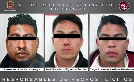Dan 50 años de prisión a tres por secuestro de mujer en taxi de Toluca