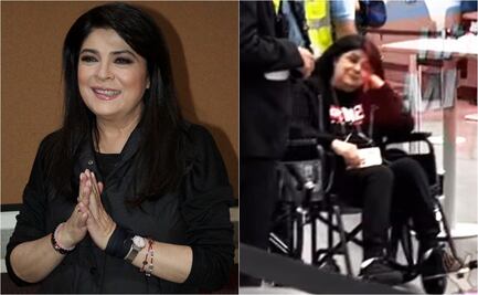 Preocupa salud de Victoria Ruffo tras aparecer en silla de ruedas