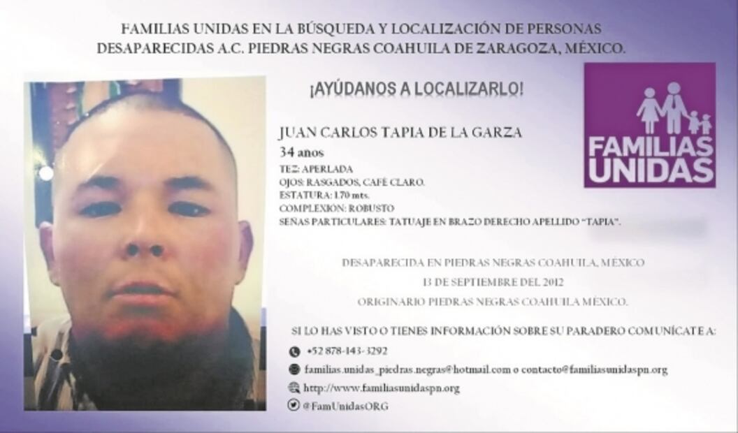 "Soy la madre, abuela y esposa de 11 desaparecidos"