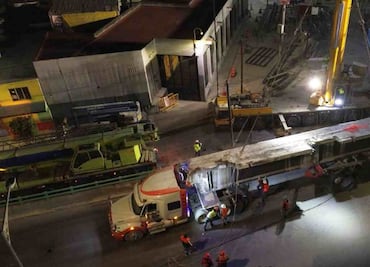 Arranca desmontaje de trabes en tramo elevado de Pantitlán en la línea 9