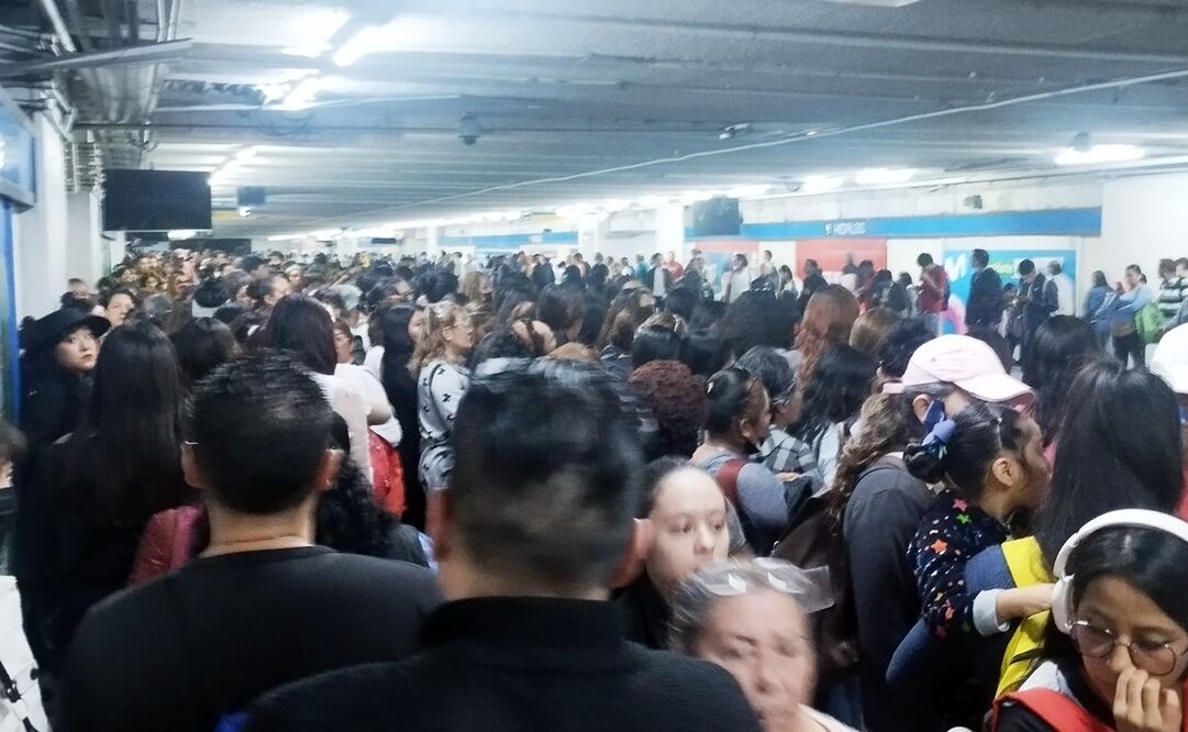 Colapso en la Línea 2 del STC, 19 de agosto 2024; estación Hidalgo. Foto: Liza Luna/EL UNIVERSAL