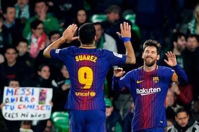 Messi y Suárez, goleadores en España