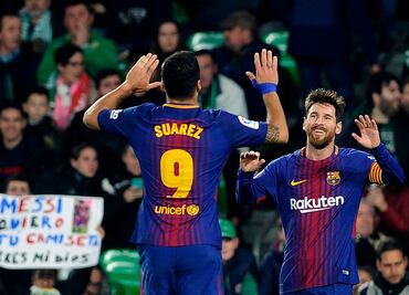 Messi y Suárez, goleadores en España