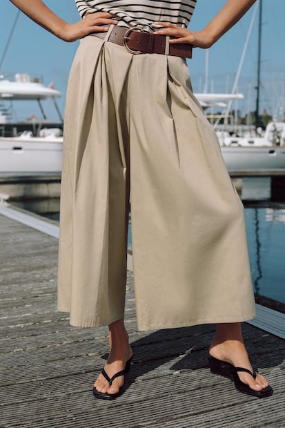 Pantalones culotte. Foto: Zara