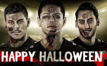 'Chicharito' y Leverkusen celebran Halloween