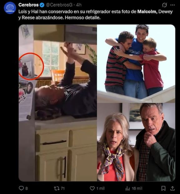 Referencias en "Malcolm el de en medio: la vida sigue siendo injusta". Foto: Redes Sociales