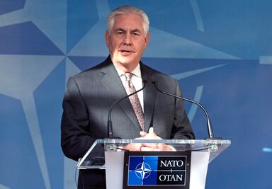 Tillerson mide a aliados europeos ante visita de Trump