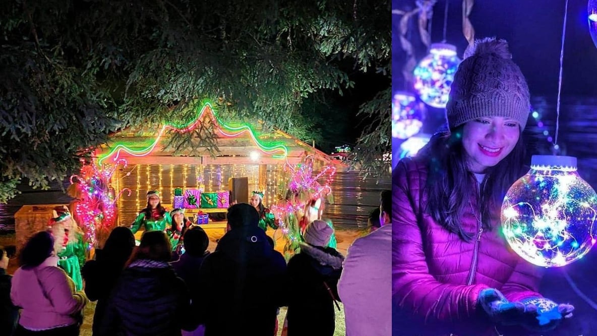 El Valle de nos enamorados en Hidalgo se prepara para recibir a todos los fanáticos de la navidad. Foto: Facebook Bosque Iluminado Hidalgo 2023