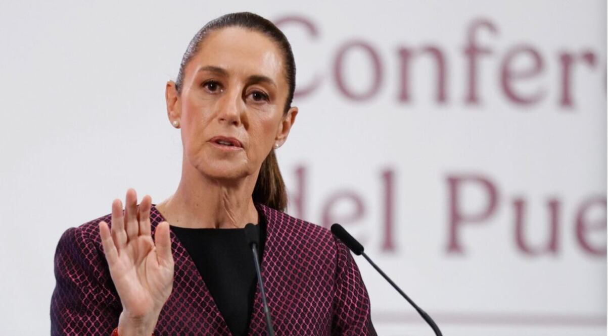 Claudia Sheinbaum (julio de 2025). Anunció la aprobación de la CURP Biométrica, iniciativa para modernizar la identificación nacional que ha provocado alertas por riesgos a la privacidad y la insuficiente ciberseguridad. Foto: Diego Simón / EL UNIVERSAL