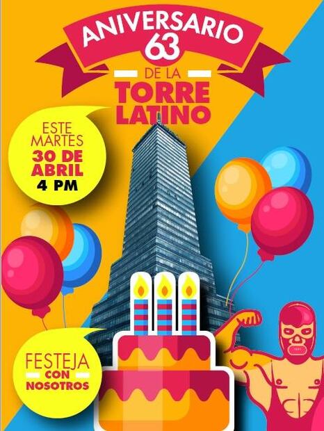 La Torre Latinoamericana cumple 63 años y lo festeja desde las alturas