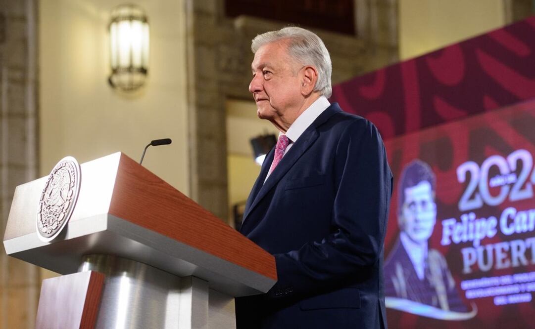 López Obrador en su conferencia mañanera del 2 de julio. Foto: Presidencia