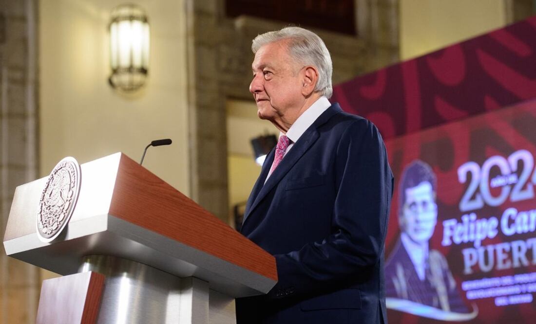 López Obrador en su conferencia mañanera del 2 de julio. Foto: Presidencia
