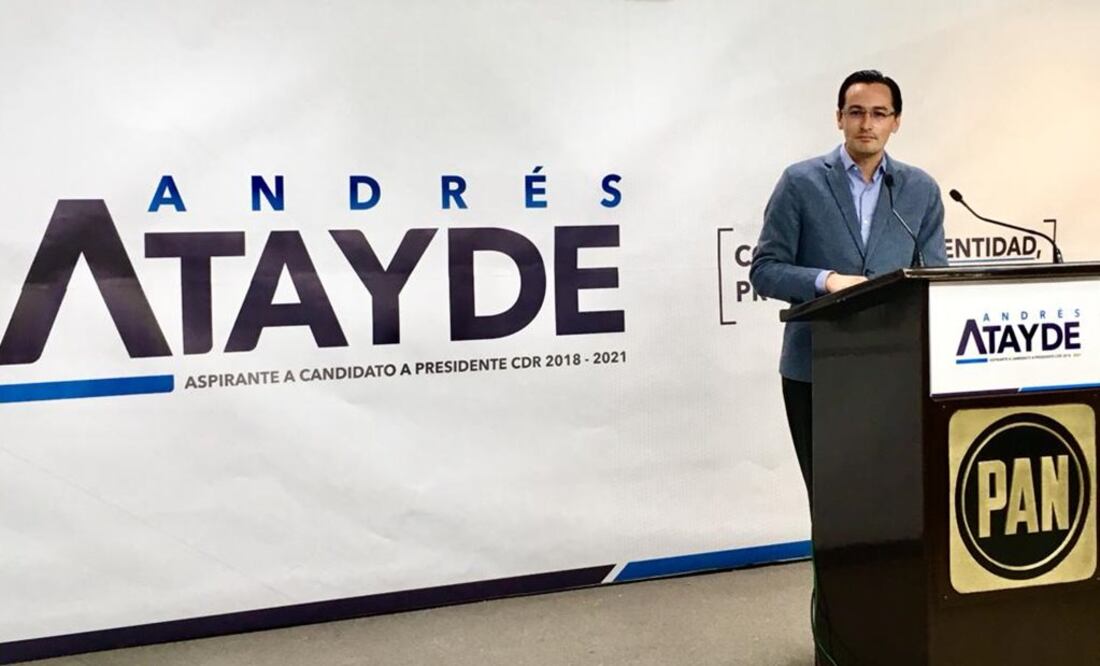 El también consejero nacional del PAN agregó que busca impulsar un partido competitivo en la Ciudad de México. Foto: Especial