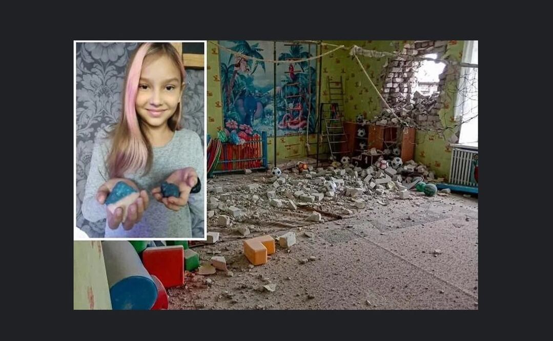Alisa Hlans, la niña fallecida en el bombardeo a un jardín de infantes en Okhtyrka Foto: tomada de La Nación/Corriere Della Sera