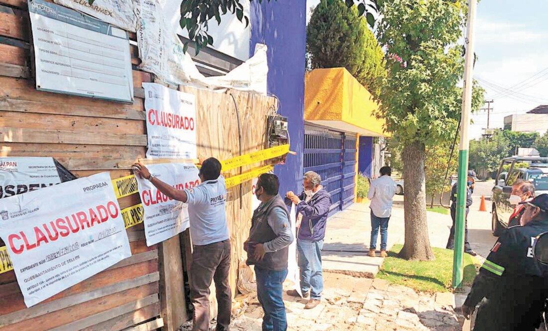 Inspectores de la Propaem clausuraron la construcción. ESPECIAL